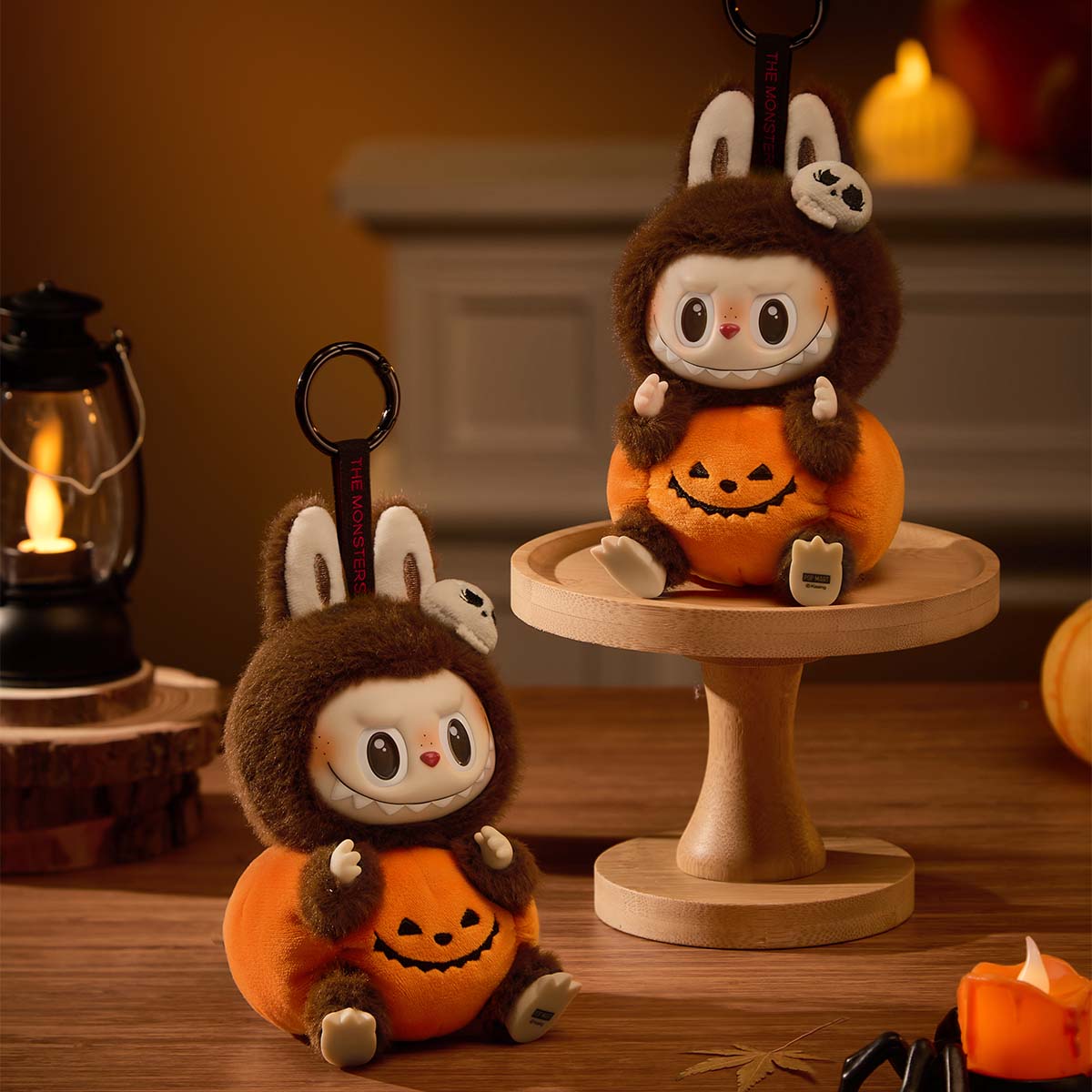 THE MONSTERS Happy Halloween Party Series-Sitting Pumpkin Vinyl Plush Pendant